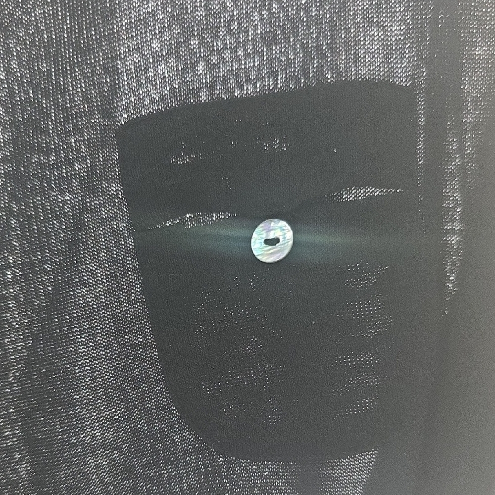 Black Sheer Long Sleeve Top - Picture 3 of 3